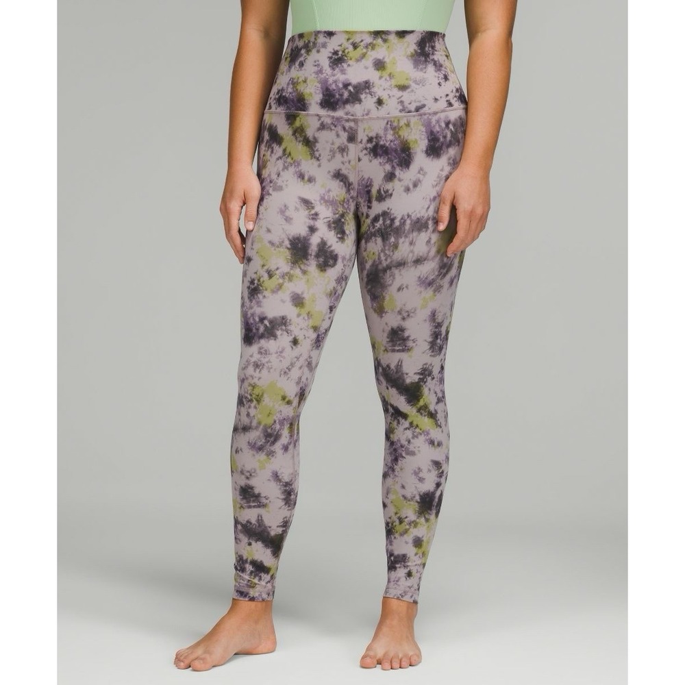 Lululemon Align Super High Rise Pant 28'' Size 12 Radial Tie Dye Athleisure